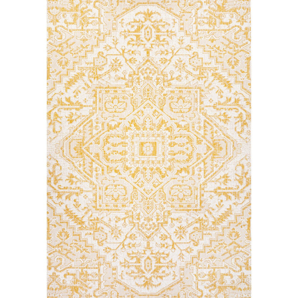 Cascade Bohemian Medallion Textured Weave Indoor/outdoor Area Rug