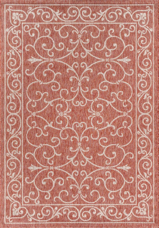 Loretta Vintage Filigree Textured Weave Indoor/outdoor Area Rug