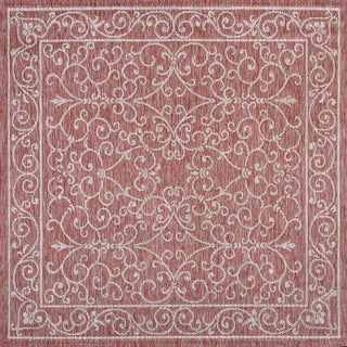 Loretta Vintage Filigree Textured Weave Indoor/outdoor Square Rug