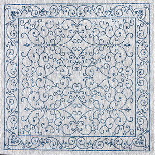 Loretta Vintage Filigree Textured Weave Indoor/outdoor Square Rug