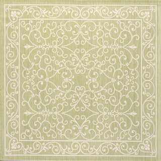 Loretta Vintage Filigree Textured Weave Indoor/outdoor Square Rug