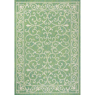 Loretta Vintage Filigree Textured Weave Indoor/outdoor Area Rug