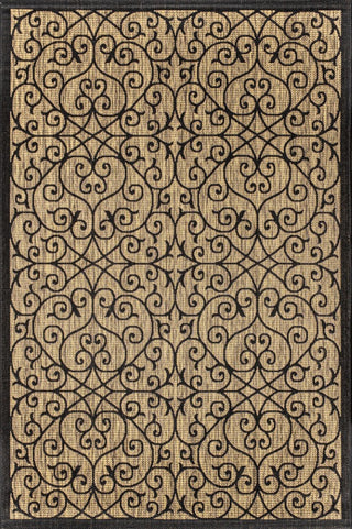 Alfombra Vintage Filigree Textured Weave Indoor/outdoor Area Rug