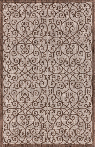 Alfombra Vintage Filigree Textured Weave Indoor/outdoor Area Rug