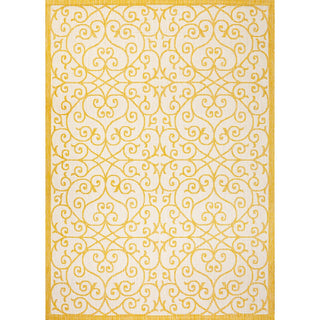 Alfombra Vintage Filigree Textured Weave Indoor/outdoor Area Rug