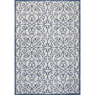 Alfombra Vintage Filigree Textured Weave Indoor/outdoor Area Rug
