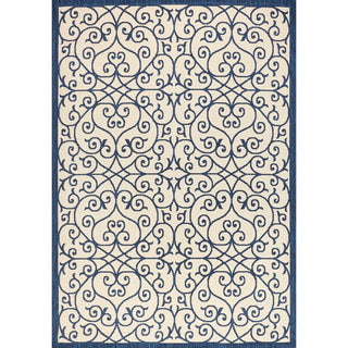 Alfombra Vintage Filigree Textured Weave Indoor/outdoor Area Rug