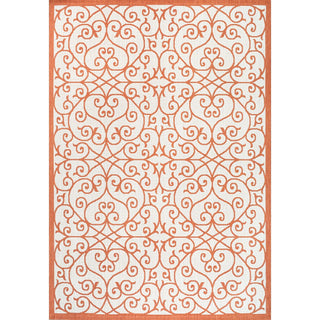 Alfombra Vintage Filigree Textured Weave Indoor/outdoor Area Rug