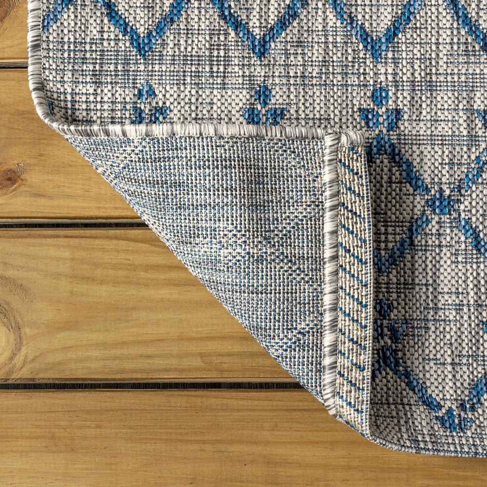 Dean Moroccan Geometric Textured Weave Indoor/outdoor Square Rug