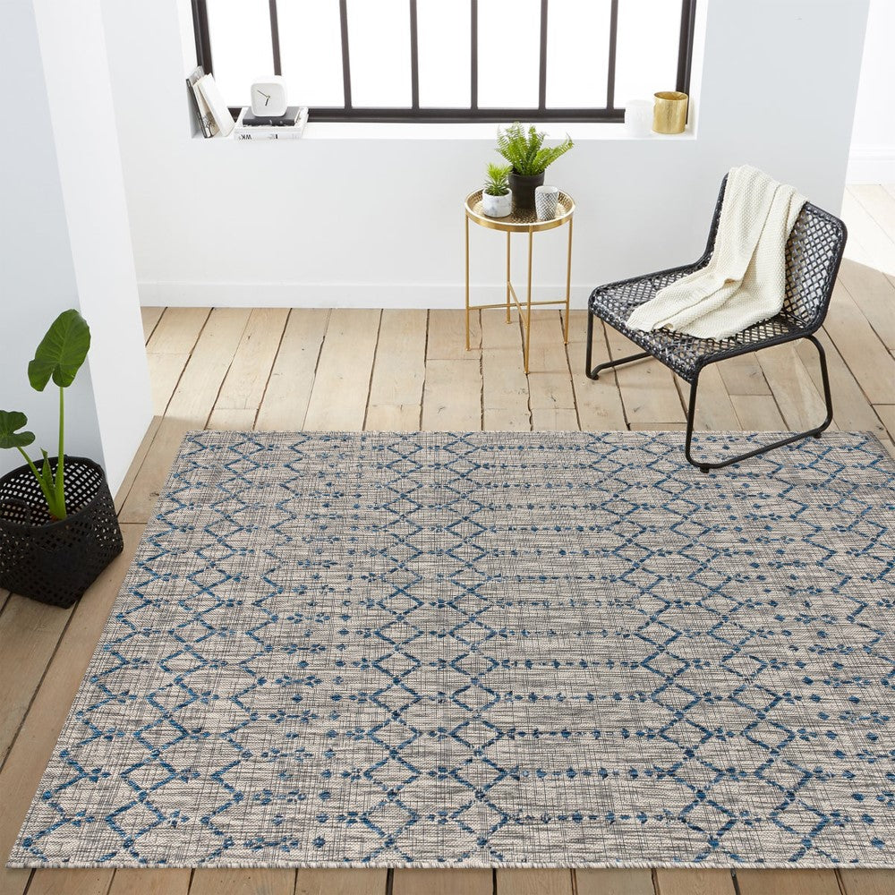 Dean Moroccan Geometric Textured Weave Indoor/outdoor Area Rug