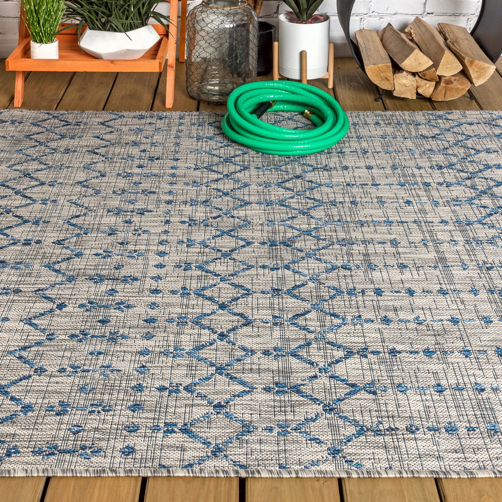 Dean Moroccan Geometric Textured Weave Indoor/outdoor Area Rug