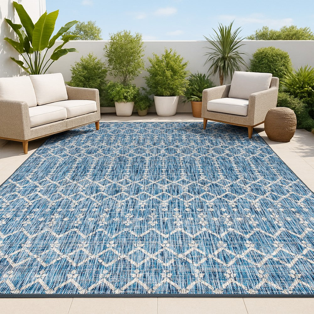 Dean Moroccan Geometric Textured Weave Indoor/outdoor Area Rug