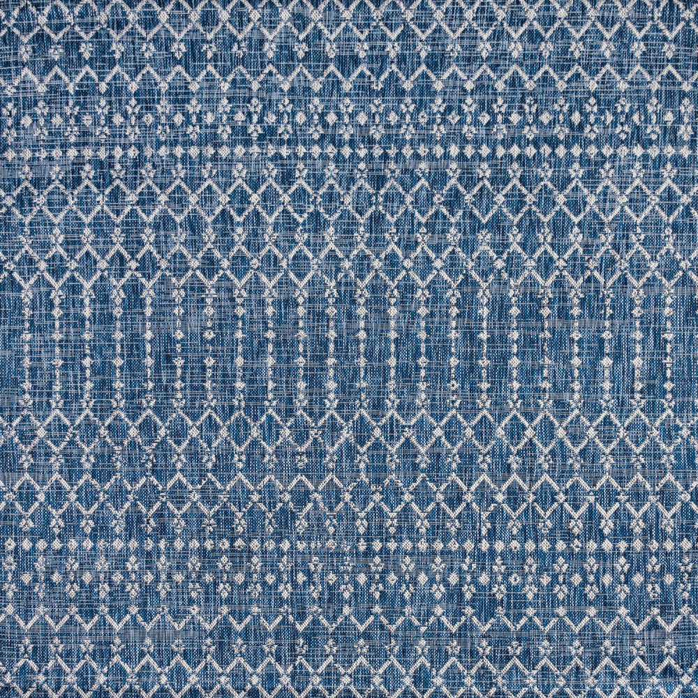 Dean Moroccan Geometric Textured Weave Indoor/outdoor Square Rug