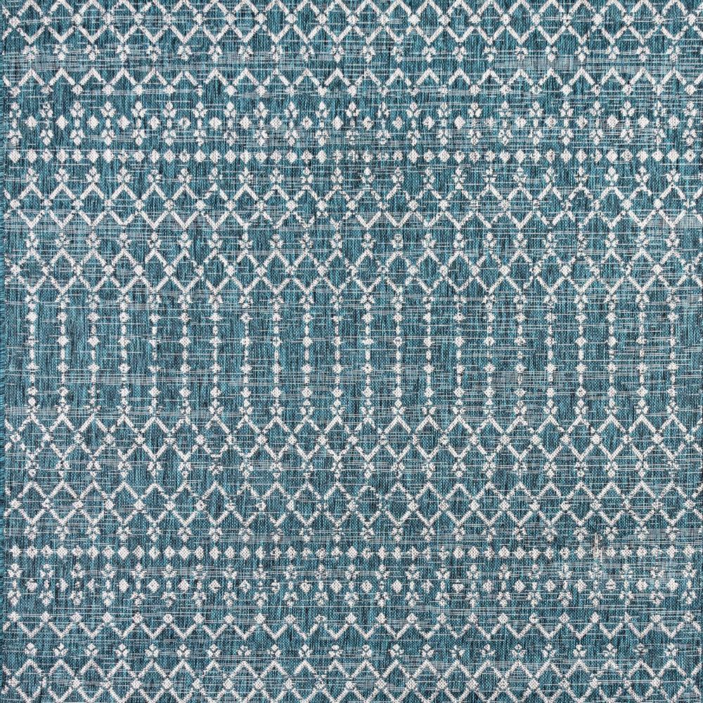 Dean Moroccan Geometric Textured Weave Indoor/outdoor Square Rug