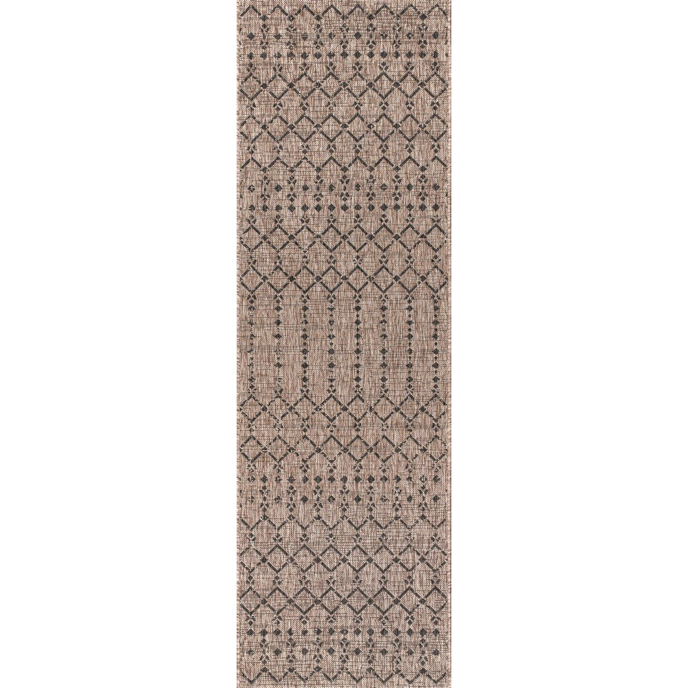 Dean Moroccan Geometric Textured Weave Indoor/outdoor Runner Rug