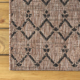 Dean Moroccan Geometric Textured Weave Indoor/outdoor Area Rug