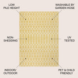 Dean Moroccan Geometric Textured Weave Indoor/outdoor Area Rug