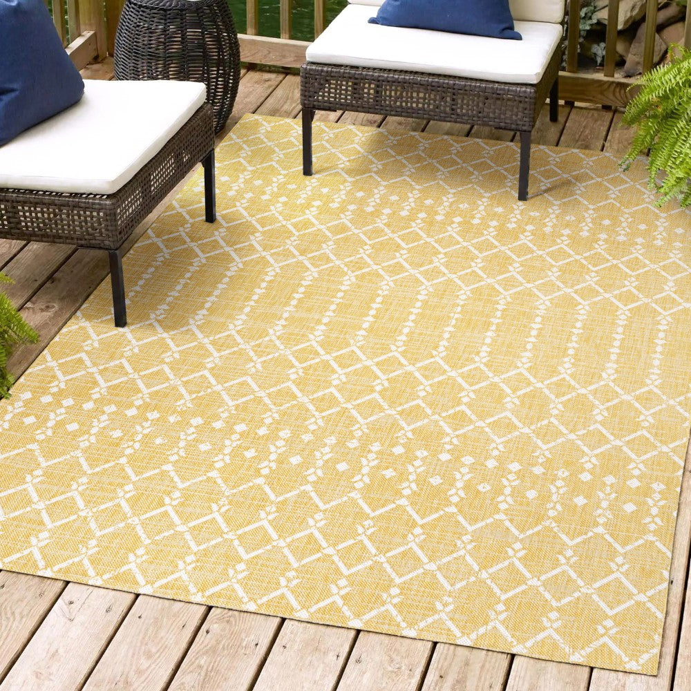 Dean Moroccan Geometric Textured Weave Indoor/outdoor Area Rug