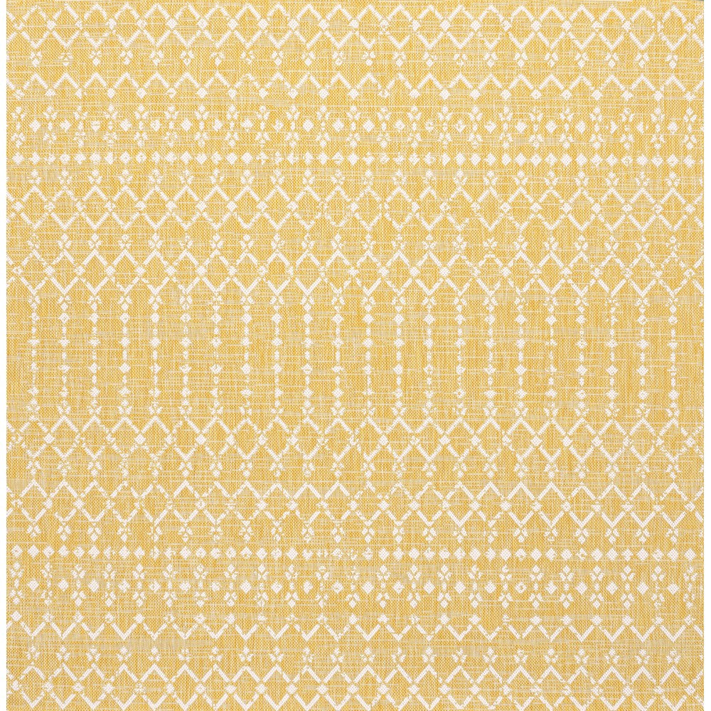 Dean Moroccan Geometric Textured Weave Indoor/outdoor Square Rug