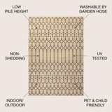 Dean Moroccan Geometric Textured Weave Indoor/outdoor Area Rug