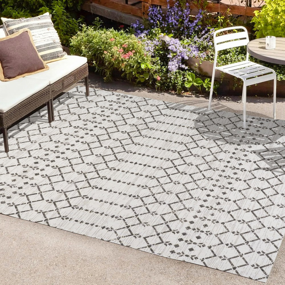 Dean Moroccan Geometric Textured Weave Indoor/outdoor Area Rug