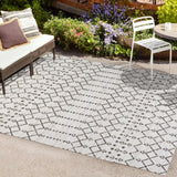 Dean Moroccan Geometric Textured Weave Indoor/outdoor Area Rug