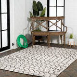 Dean Moroccan Geometric Textured Weave Indoor/outdoor Area Rug