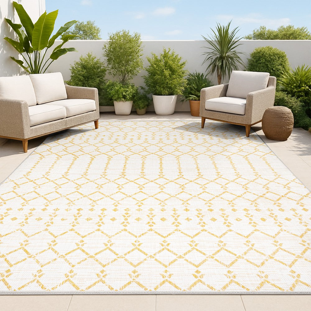 Dean Moroccan Geometric Textured Weave Indoor/outdoor Area Rug