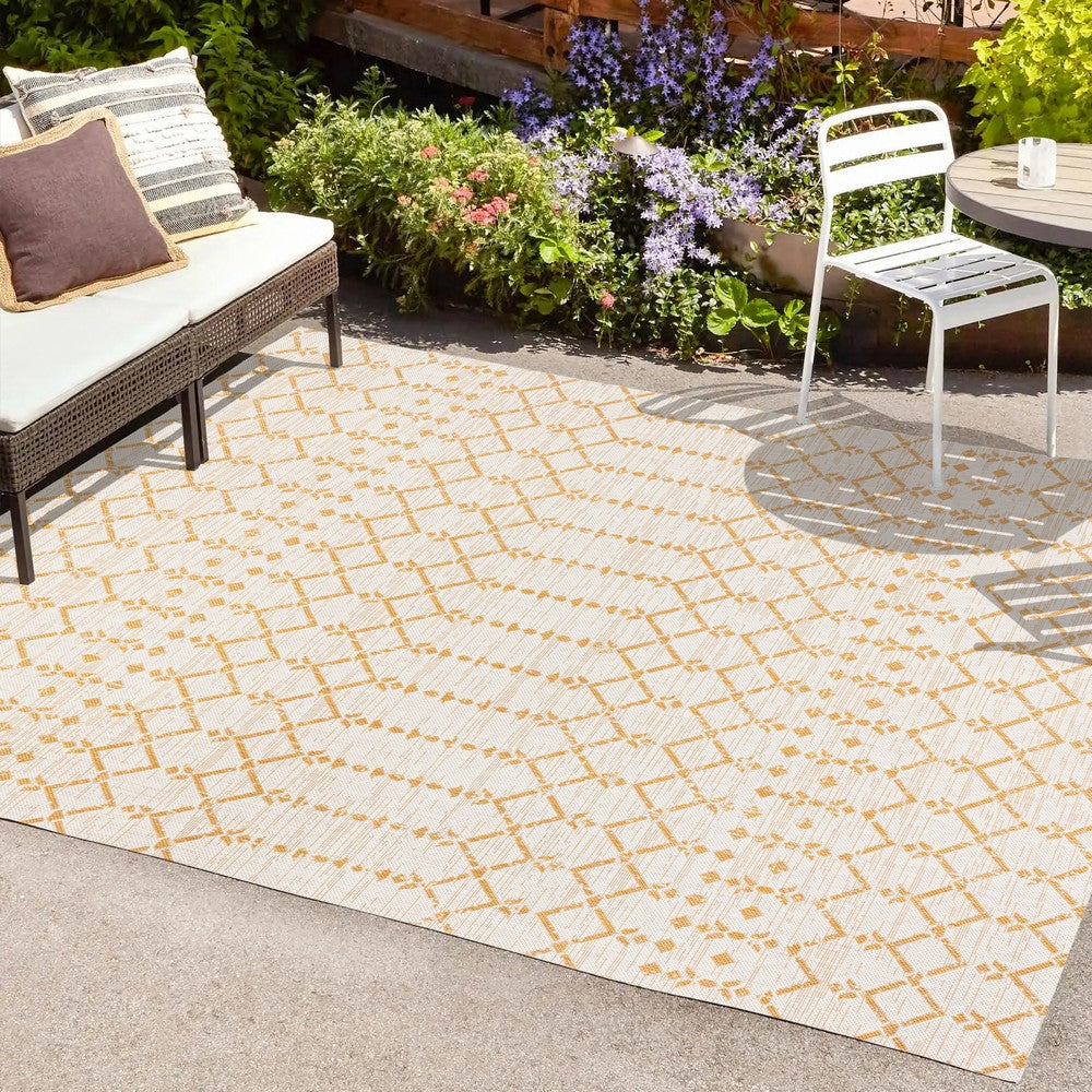 Dean Moroccan Geometric Textured Weave Indoor/outdoor Area Rug