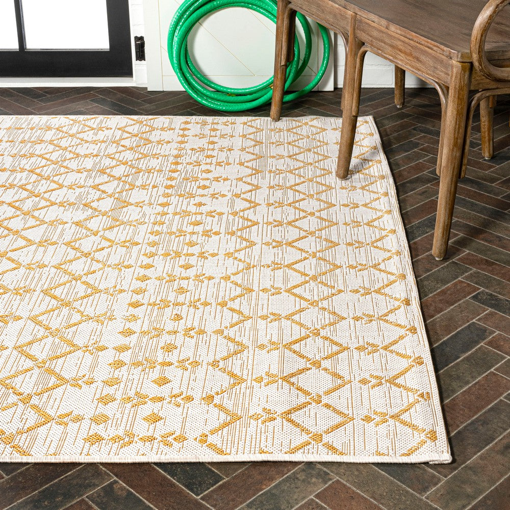 Dean Moroccan Geometric Textured Weave Indoor/outdoor Area Rug