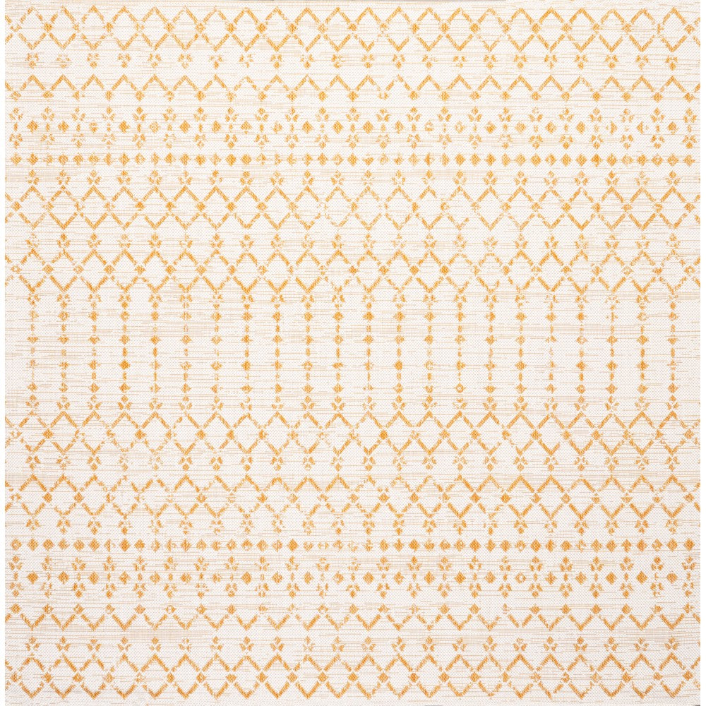 Dean Moroccan Geometric Textured Weave Indoor/outdoor Square Rug