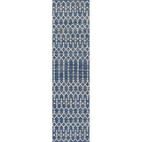 Dean Moroccan Geometric Textured Weave Indoor/outdoor Runner Rug