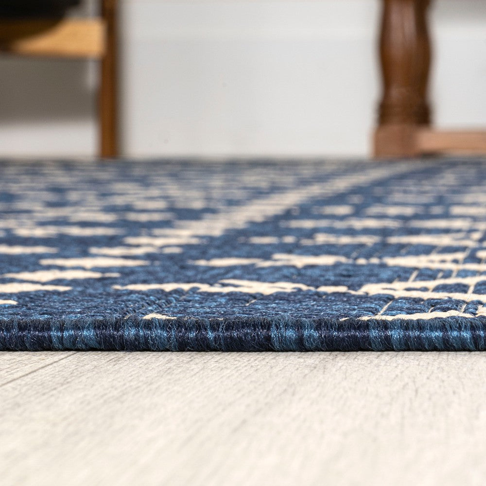 Dean Moroccan Geometric Textured Weave Indoor/outdoor Rug