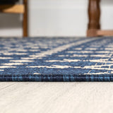 Dean Moroccan Geometric Textured Weave Indoor/outdoor Rug