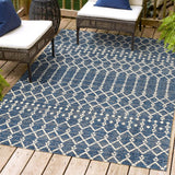 Dean Moroccan Geometric Textured Weave Indoor/outdoor Rug