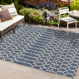 Dean Moroccan Geometric Textured Weave Indoor/outdoor Rug