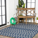 Dean Moroccan Geometric Textured Weave Indoor/outdoor Rug