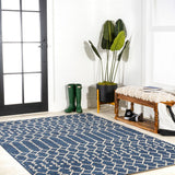 Dean Moroccan Geometric Textured Weave Indoor/outdoor Rug