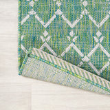 Dean Moroccan Geometric Textured Weave Indoor/outdoor Runner Rug