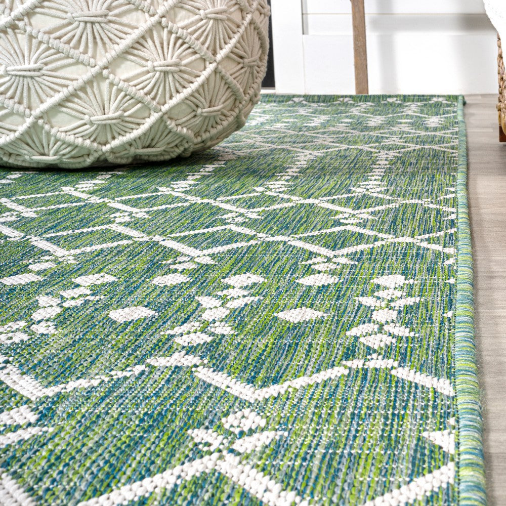 Dean Moroccan Geometric Textured Weave Indoor/outdoor Rug