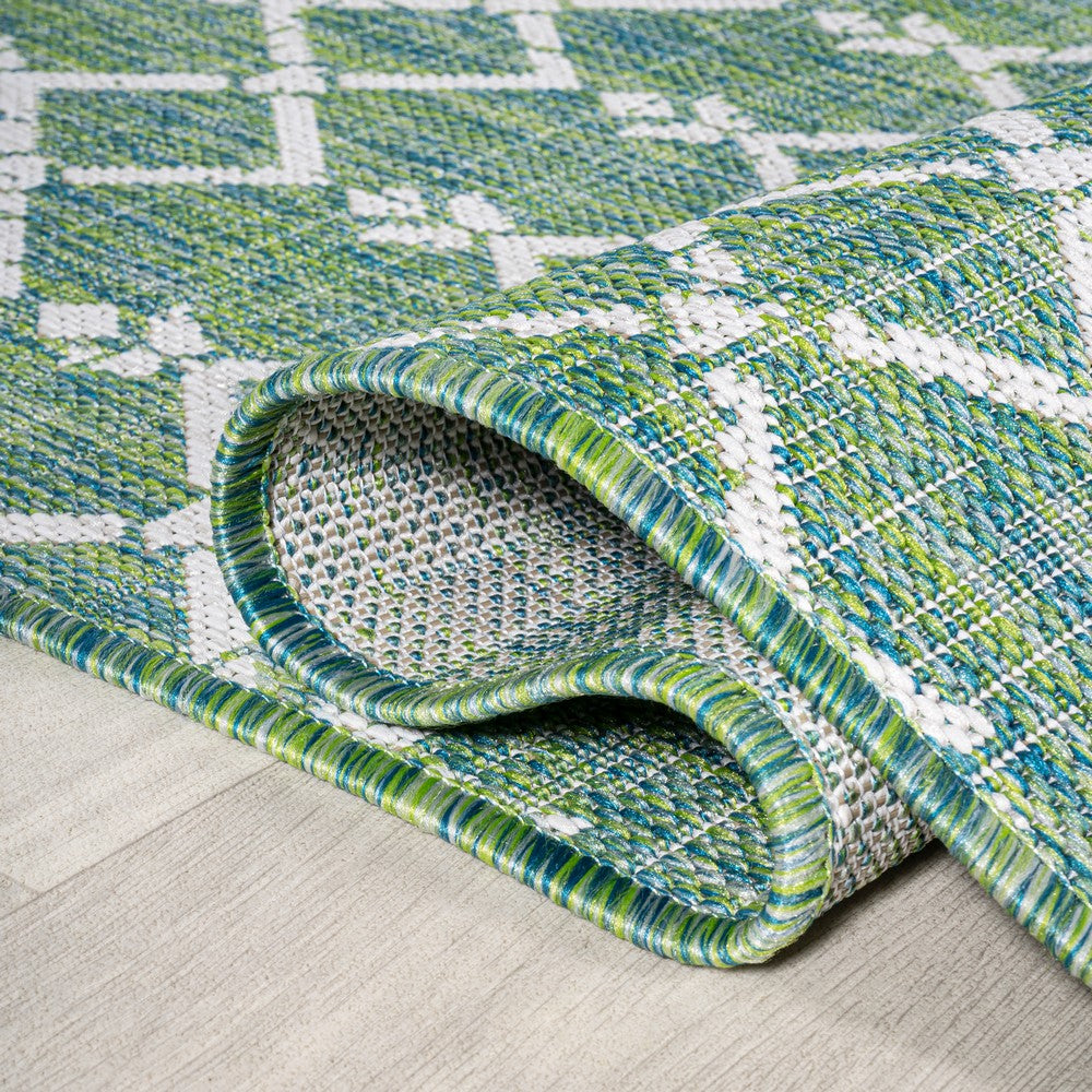 Dean Moroccan Geometric Textured Weave Indoor/outdoor Rug