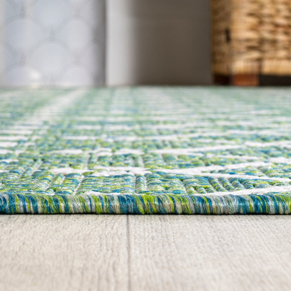 Dean Moroccan Geometric Textured Weave Indoor/outdoor Rug
