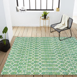 Dean Moroccan Geometric Textured Weave Indoor/outdoor Rug