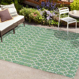 Dean Moroccan Geometric Textured Weave Indoor/outdoor Rug