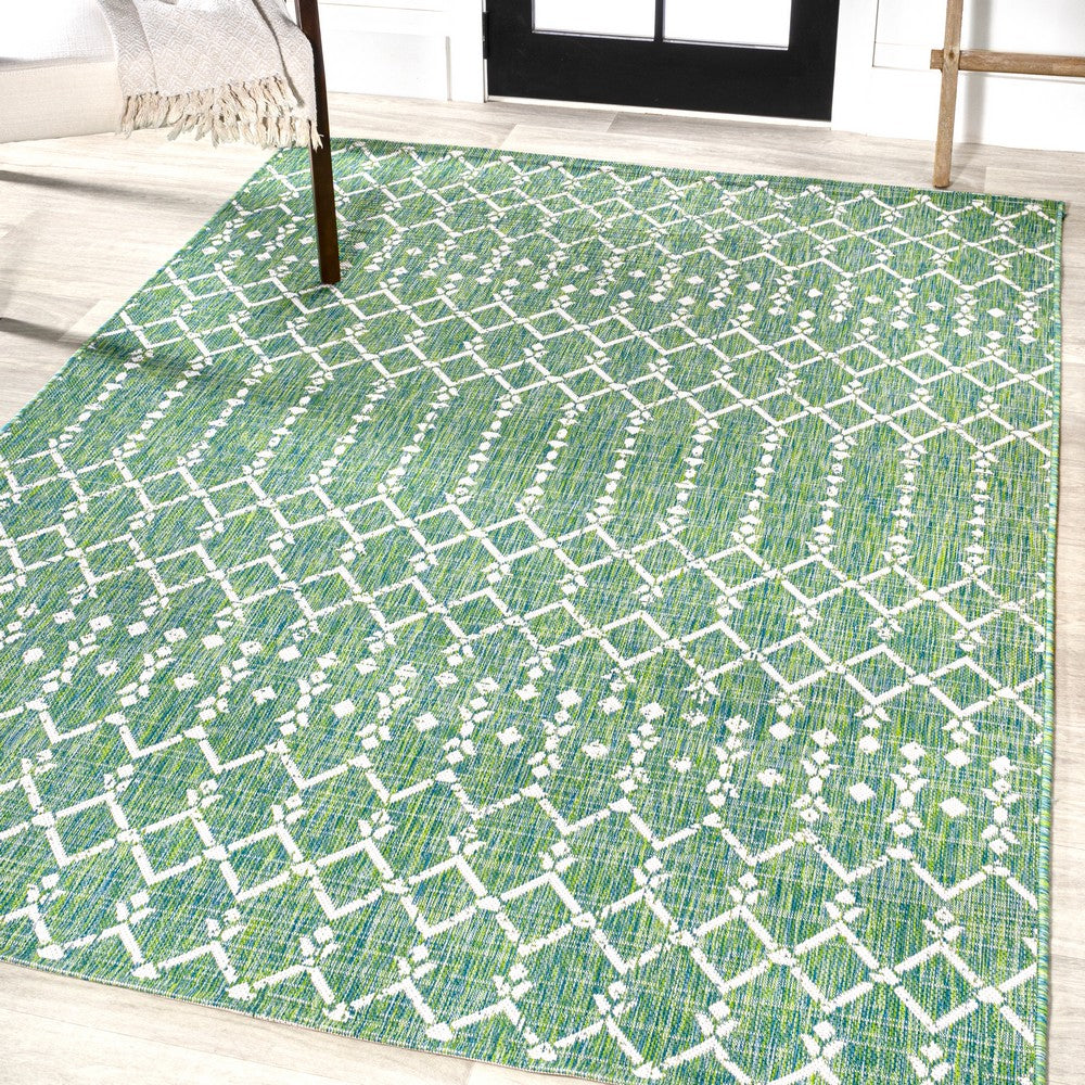 Dean Moroccan Geometric Textured Weave Indoor/outdoor Rug
