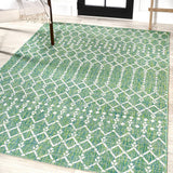 Dean Moroccan Geometric Textured Weave Indoor/outdoor Rug