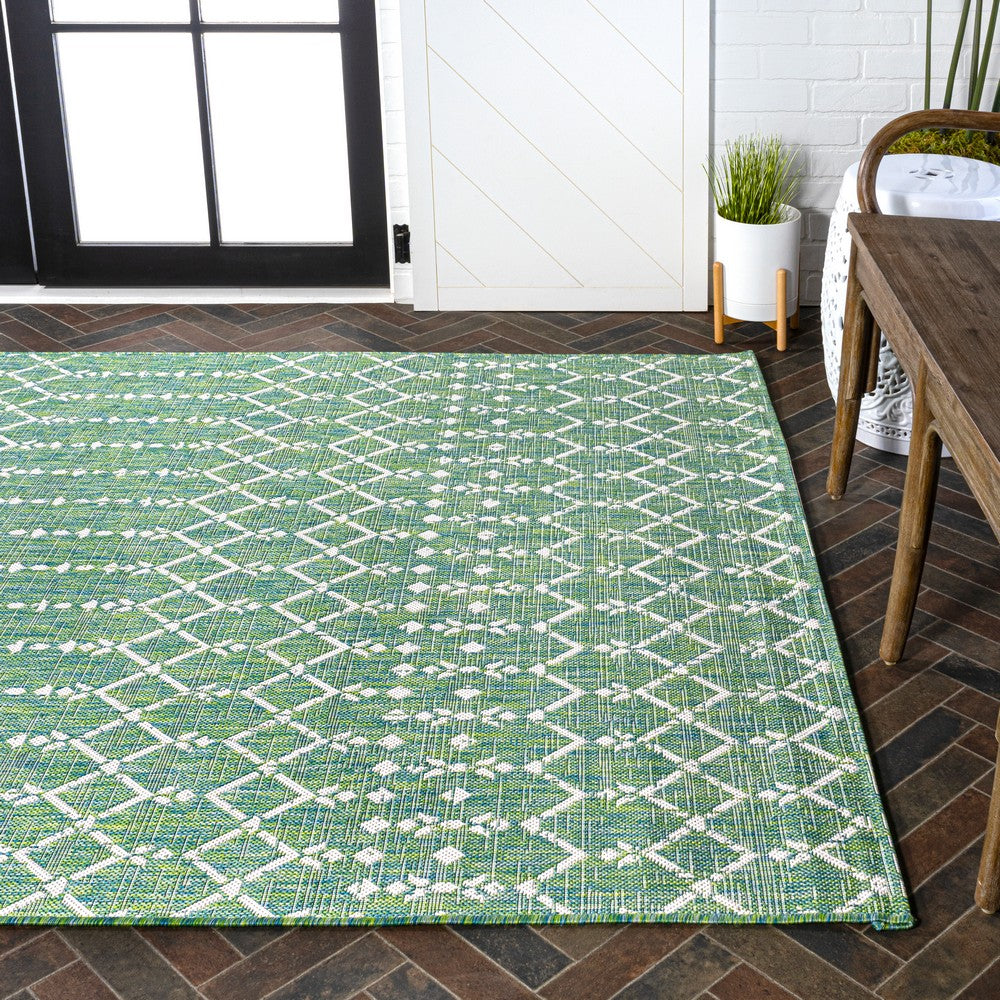 Dean Moroccan Geometric Textured Weave Indoor/outdoor Rug
