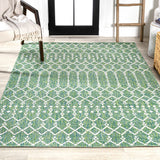 Dean Moroccan Geometric Textured Weave Indoor/outdoor Rug