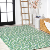 Dean Moroccan Geometric Textured Weave Indoor/outdoor Rug