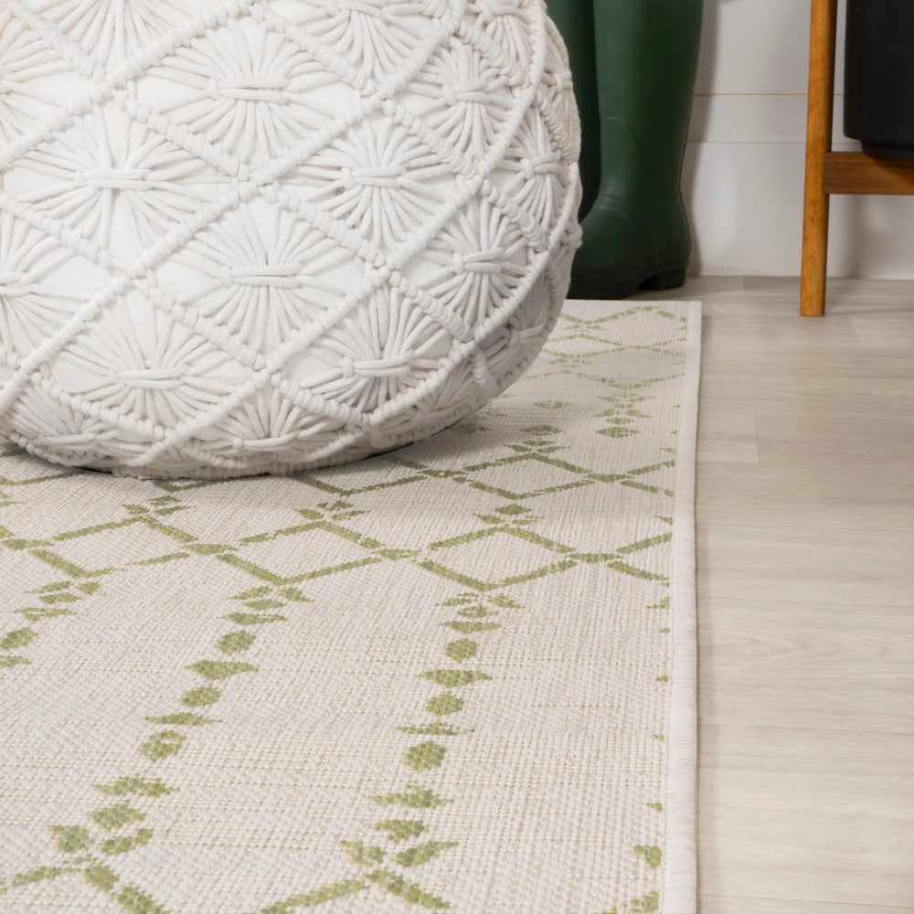 Dean Moroccan Geometric Textured Weave Indoor/outdoor Rug